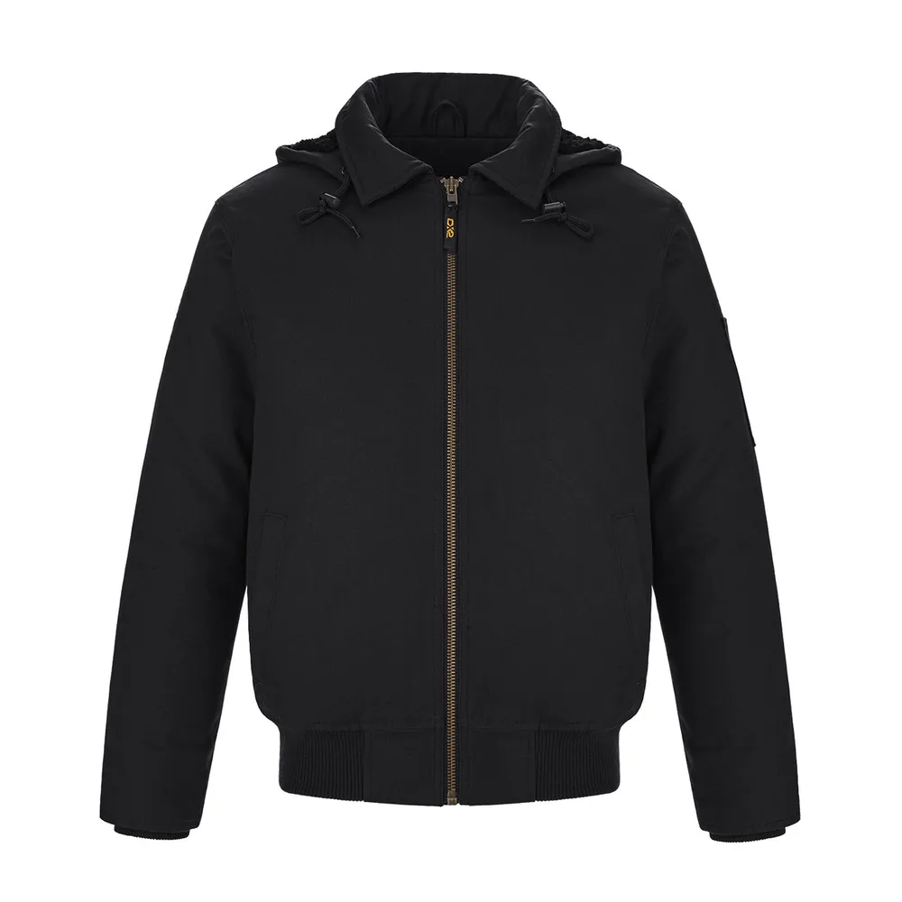 Big Red Adult Cotton Canvas Bomber Jacket w/ Detachable Hood