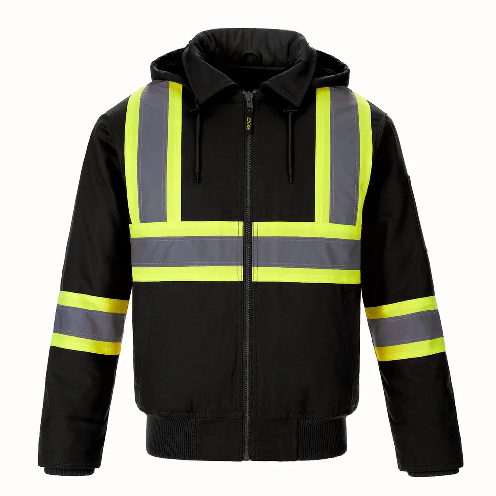 International Hivis Bomber Jacket With Sherpa Lining