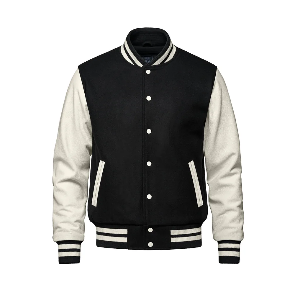Varsity Melton and Leather Varsity Jacket
