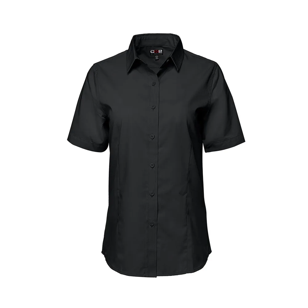 Chemise en sergé à manches courtes entretien facile Ashton pour femmes